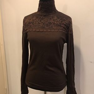 Fleece lined turtleneck